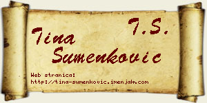 Tina Šumenković vizit kartica